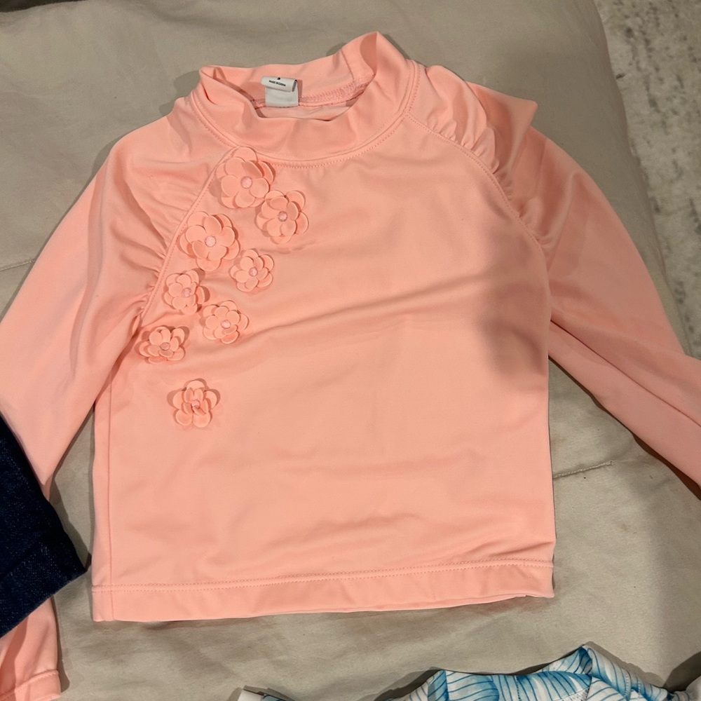 Janie & Jack pinkish rashguard